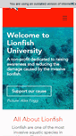 Mobile Screenshot of lionfishuniversity.org